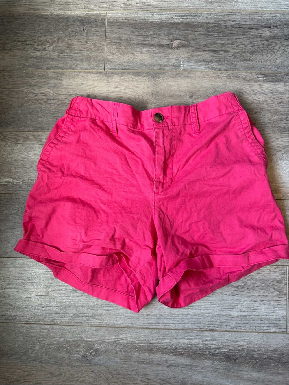 Old Navy Bright Pink Casual Cotton Shorts- Size S